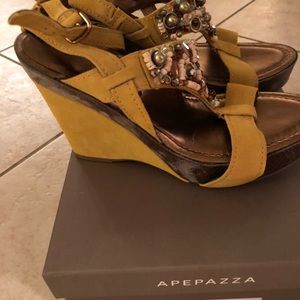 Apepazza Procida platform heeled sandals 39
